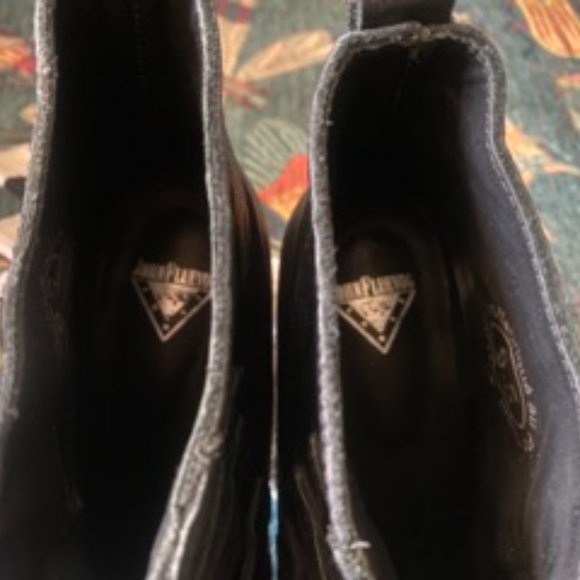 Fluevog 3-strap Jack boot, black leather DISCONTINUED